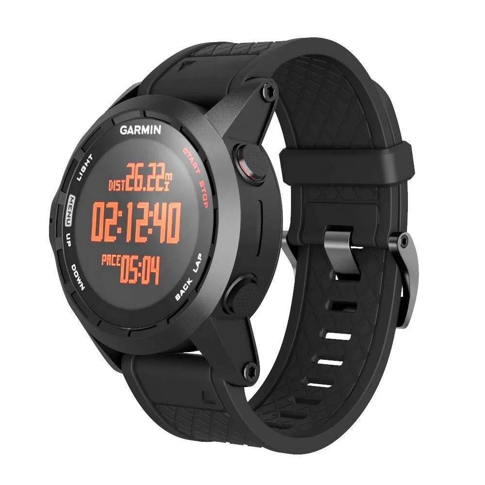 Jiaming 26mm silicone watch strap with stainless steel buckle in multiple colour options