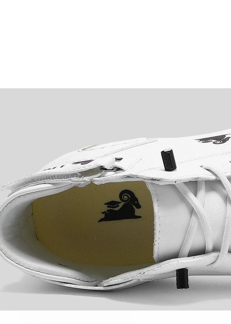 Men's Octopus high top shoes in khaki, grey, or black with rubber sole and microfiber upper