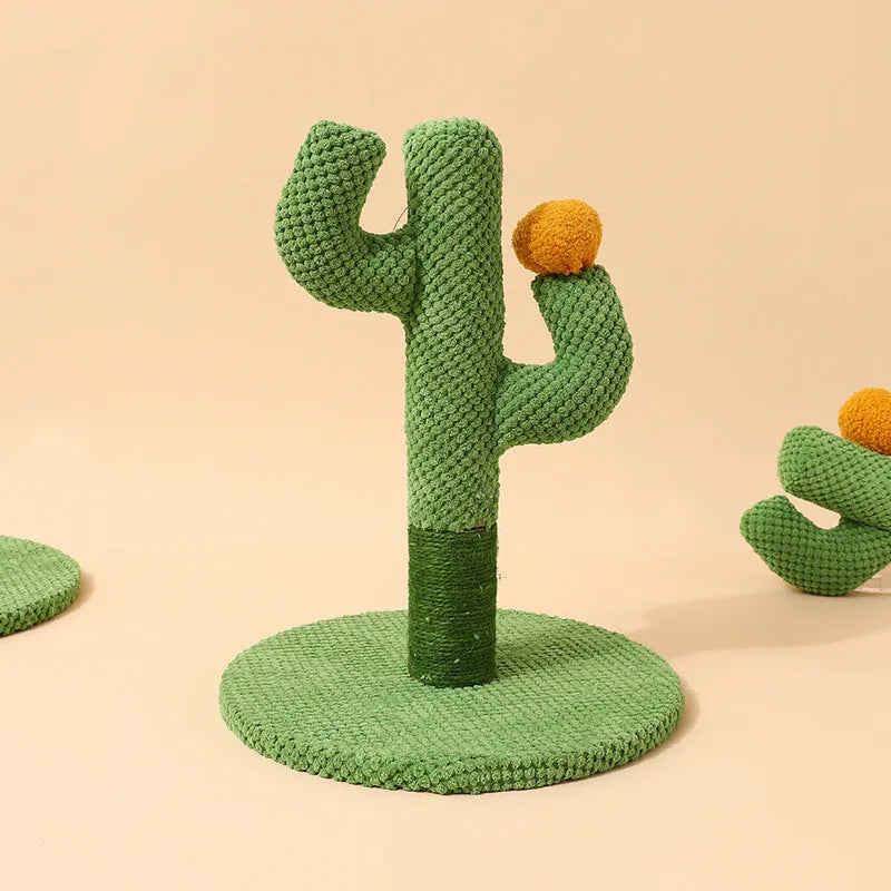 Masson cactus-themed cat scratching post and climbing pole with sisal surface