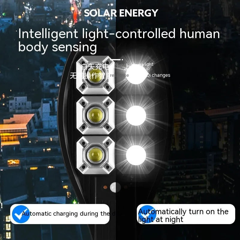 6-eye solar street light assembly with remote control and polycrystalline panel
