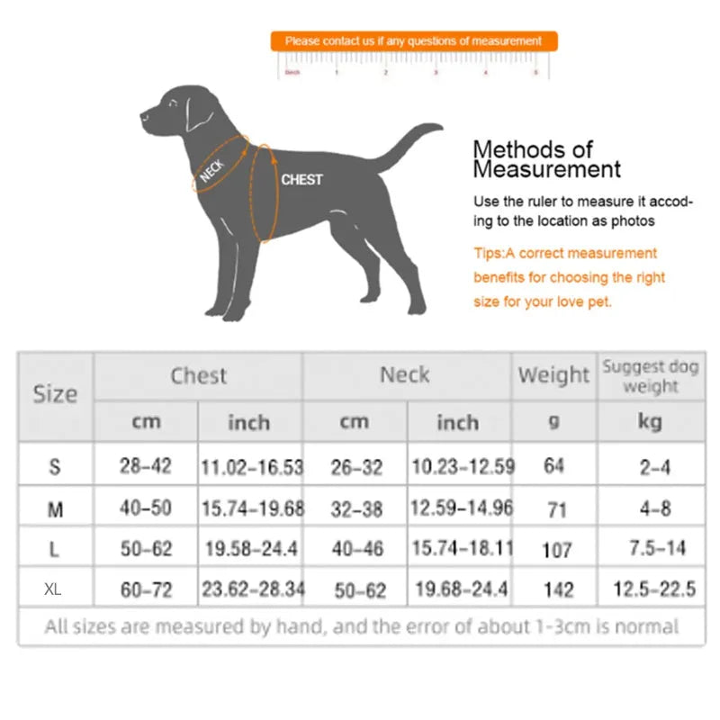 Green adjustable mesh dog harness with reflective strips and a metal leash ring, shown on a dog.