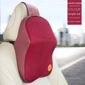 Memory foam automotive headrest pillow and lumbar support pillow set in various colour options