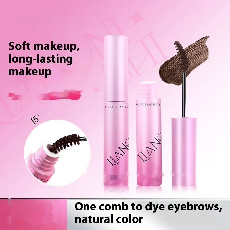 Eyebrow cream in four shades: coconut palm milk coffee, raw latte, coffee pink latte, and can be born