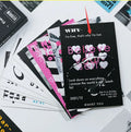 Two different themed postcard designs in fresh printed style for greeting messages