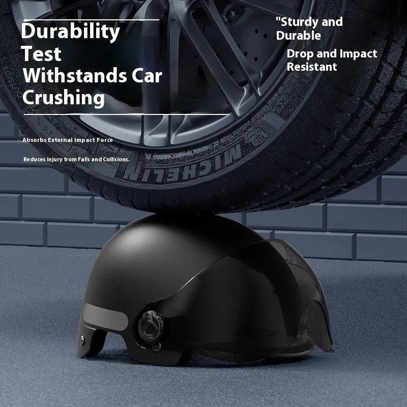 3C certified electric motorcycle helmet with sun visor in multiple colour options