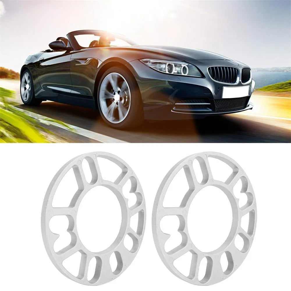 Aluminium hubcentric wheel spacer gasket for car brake caliper clearance