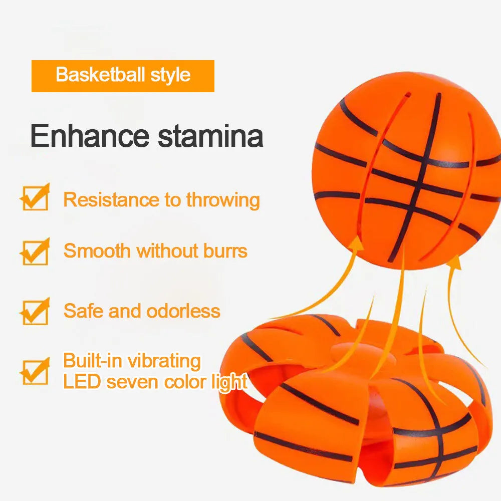 Interactive plastic dog toy showing ball and flying disc transformation states in multiple colours