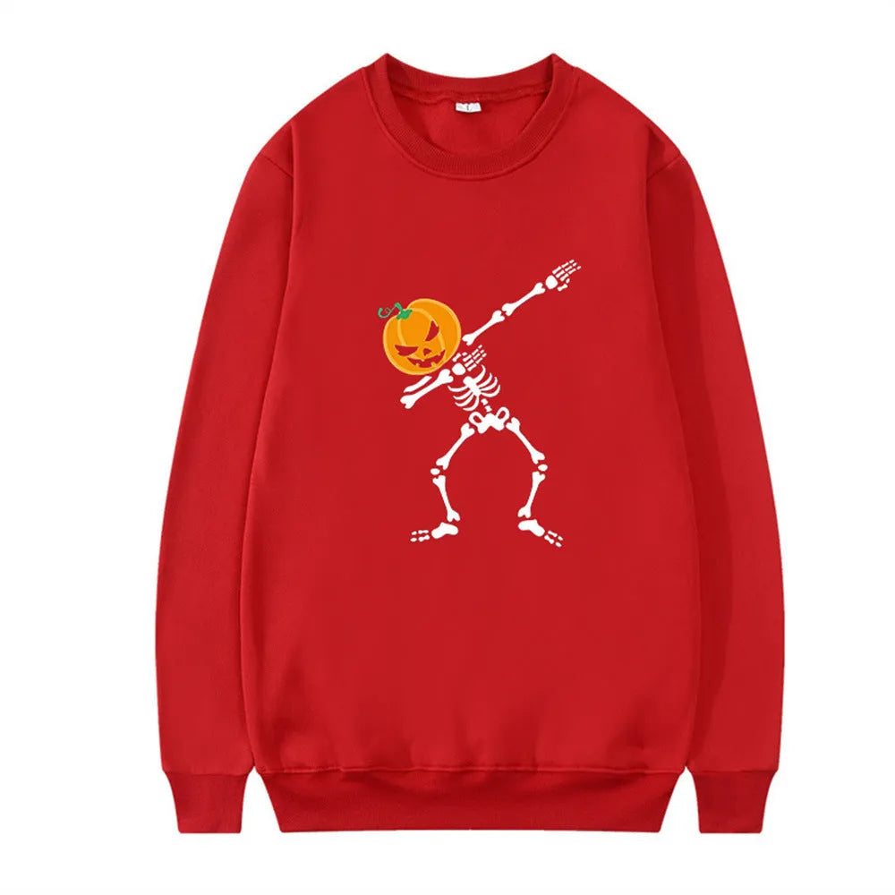 Women's printed cotton crew neck top with long sleeves in multiple colours