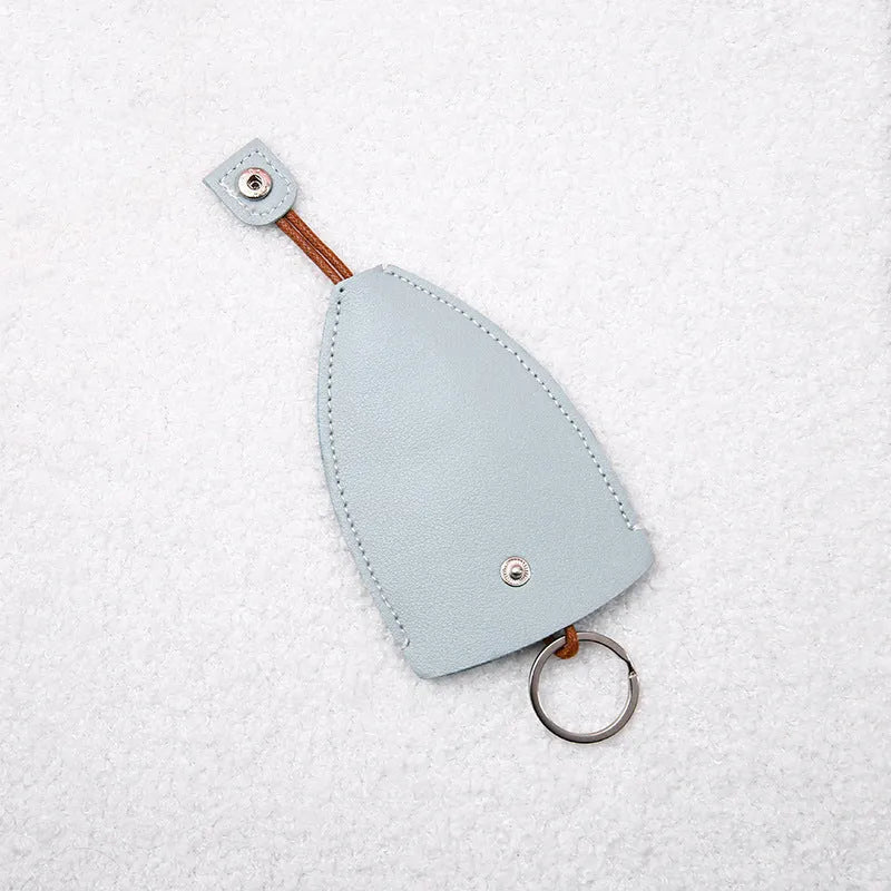 Cartoon pull-out key case in PU leather with colourful design, showing compact 14cm by 7.5cm dimensions