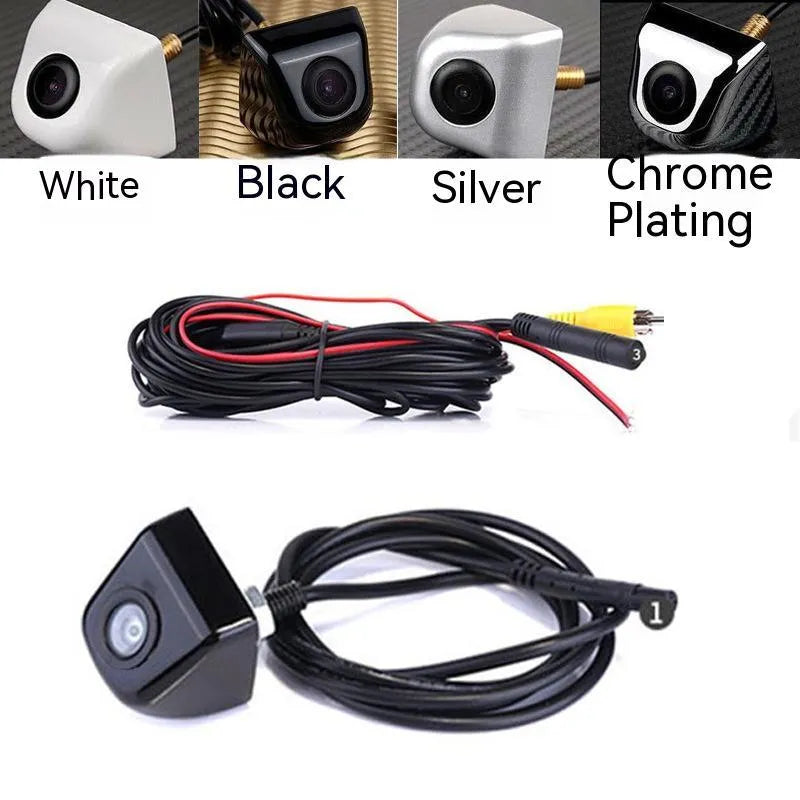 Car rearview camera with metal housing and screw mounting for waterproof reversing assistance