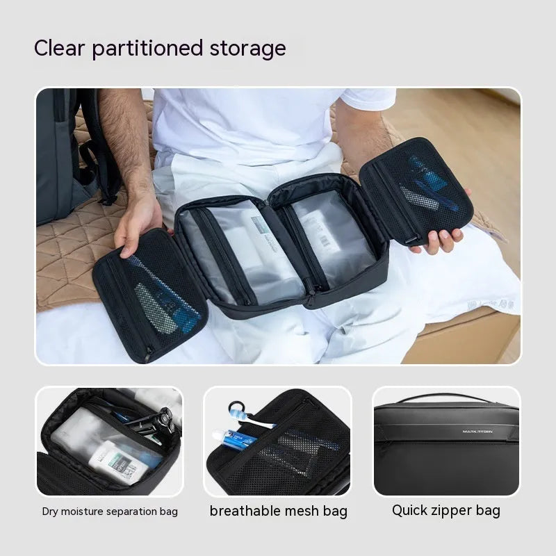 Multi-functional wet dry separation storage bag in Oxford cloth with business travel styling
