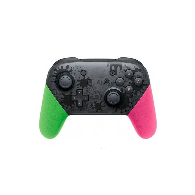 Wireless Bluetooth gamepad with vibrating feature in black, white, red, and green colour options.