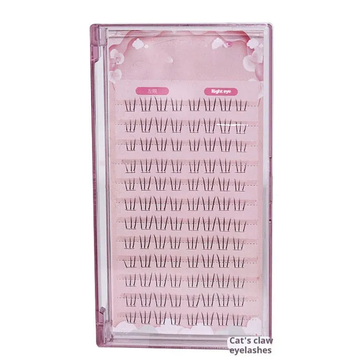 Kitten's Paw Lower Eyelashes 12-row segmented design with 4-5-6mm length gradient