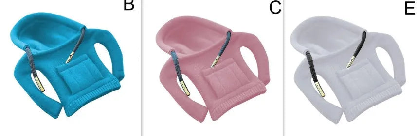 Cloth gear shift knob hoodie cover in multiple colours for manual and automatic cars