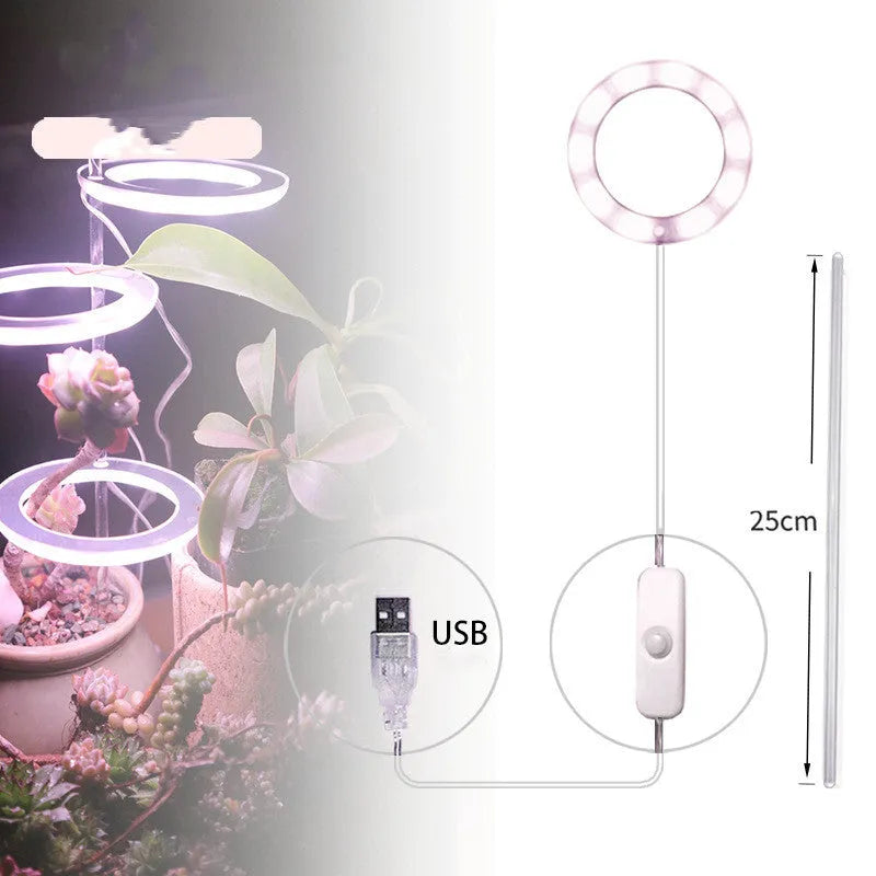 USB LED full spectrum grow light with transparent PC aluminium housing and acrylic stick