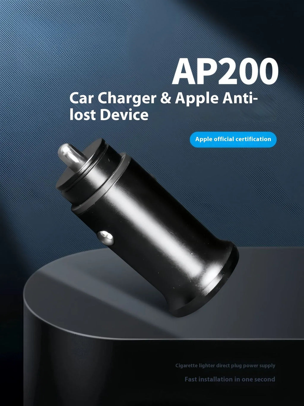 Black ABS plastic car charger GPS locator instrument for vehicle tracking