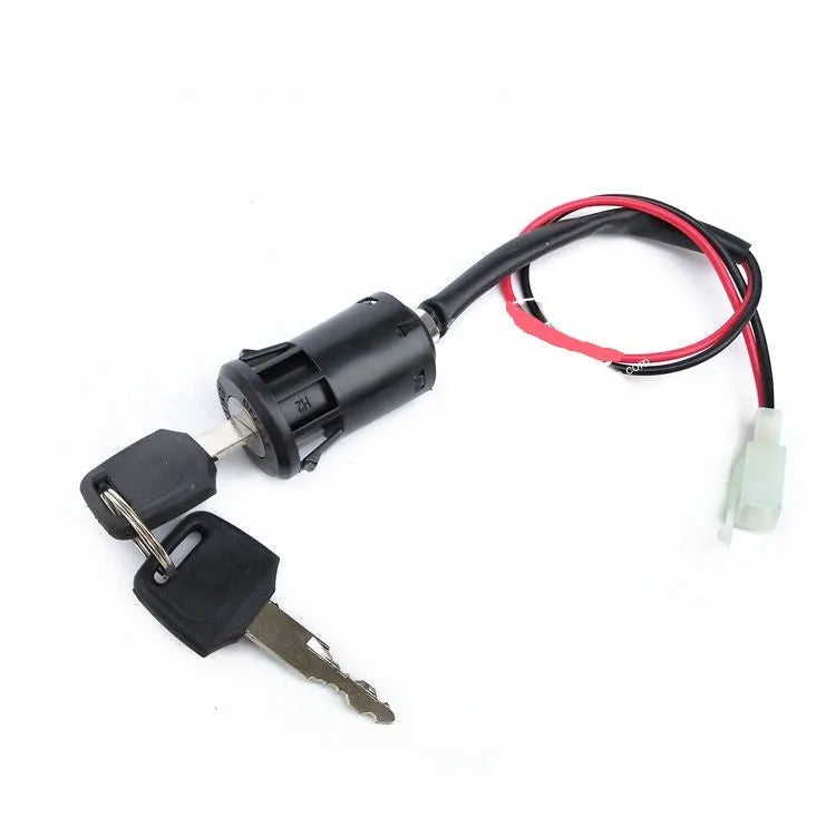 Waterproof plastic electric door lock actuator with 2-file 4-line configuration for car security systems