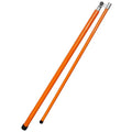 Telescopic fibreglass truck height measuring rod extended to show clear measurement scale