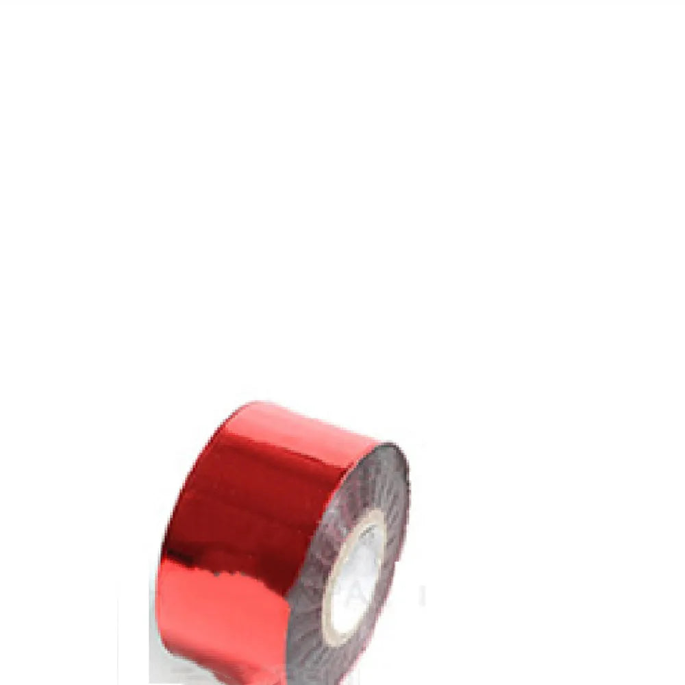 Roll of golden electrochemical aluminium hot stamping foil for leather and plastic branding.
