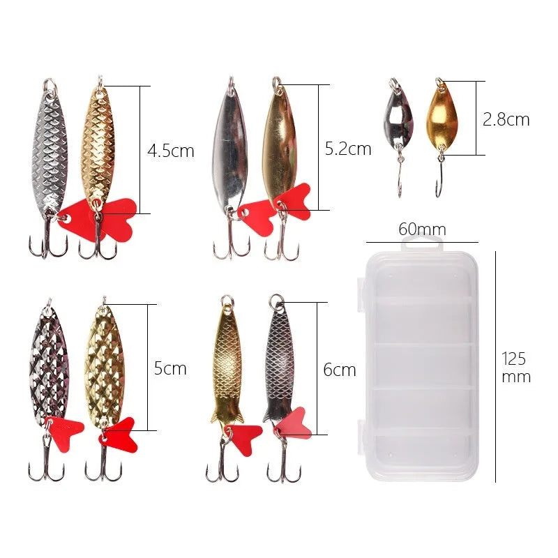 Gold and silver metal fishing lure sequins for custom bait decoration and lure making