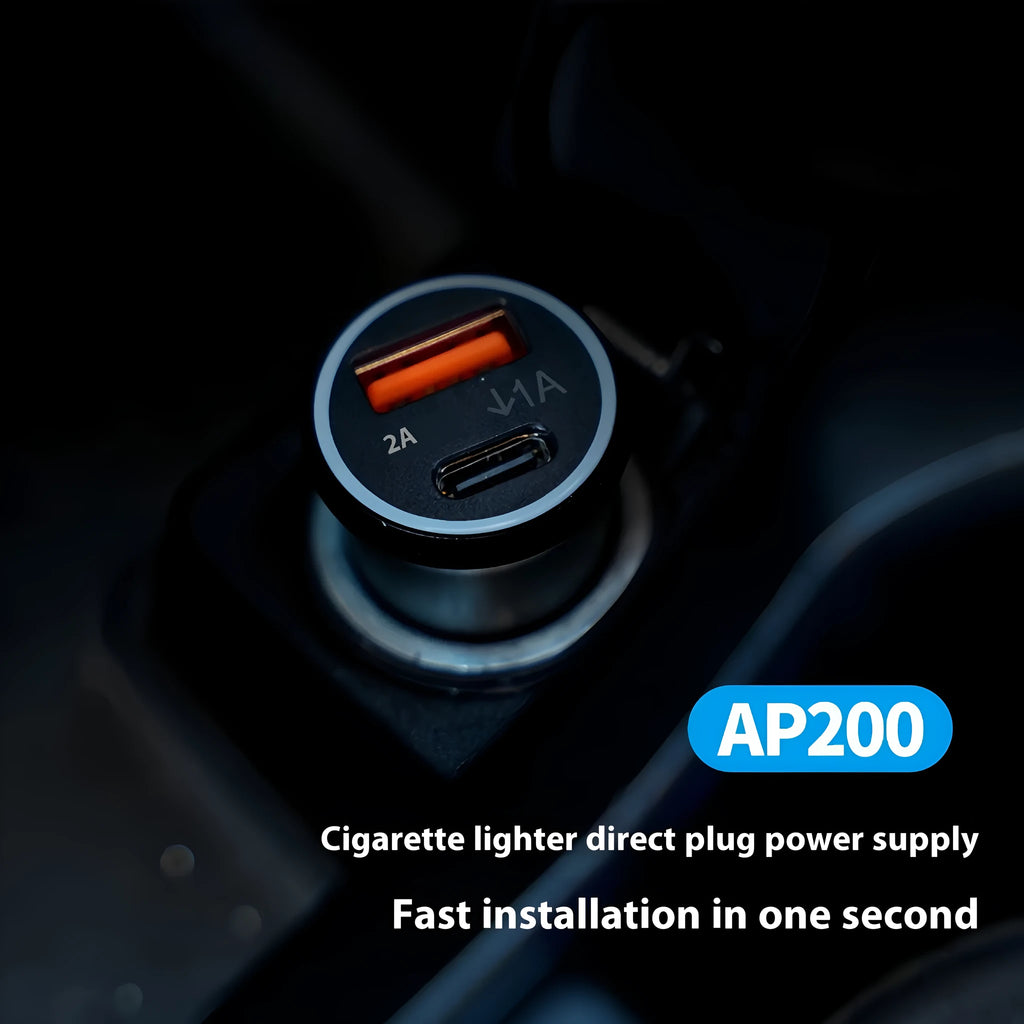Black ABS plastic car charger GPS locator instrument for vehicle tracking