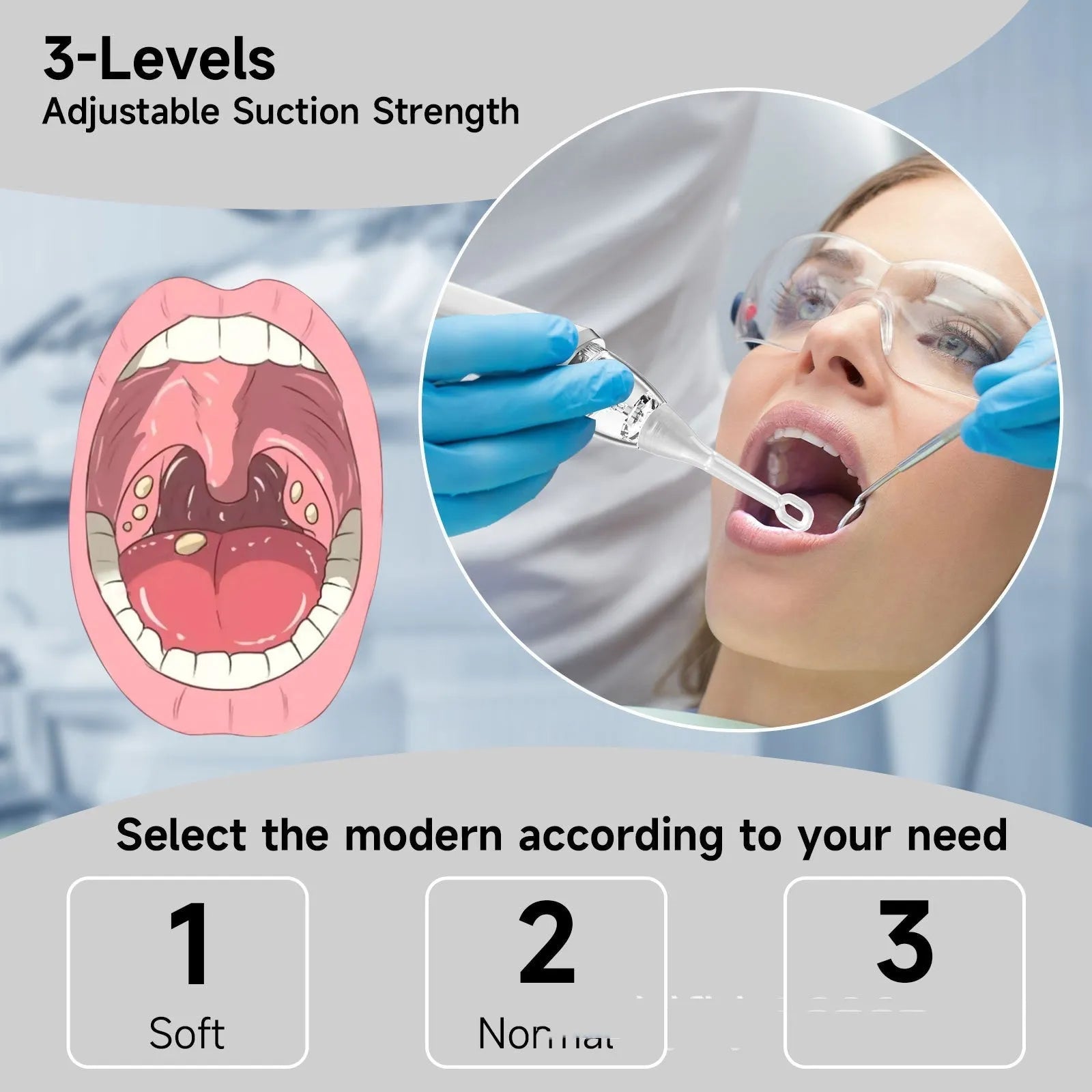 Cross-border tonsil extractor oral cleaning tool in Milky White for tonsil stone removal