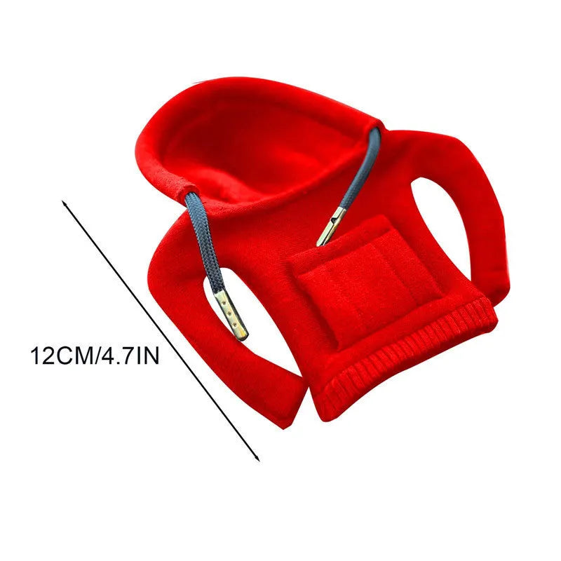 Pure cotton gear lever sweater decoration in red, black, white, orange, pink, and peacock blue.