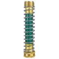 Brass garden hose connector with spiral spring, 15 cm long, with 3/4 inch threaded fittings