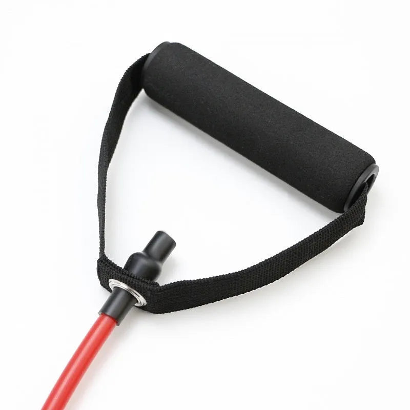 Colour-coded adjustable chest expander with TPE tension rope for home fitness