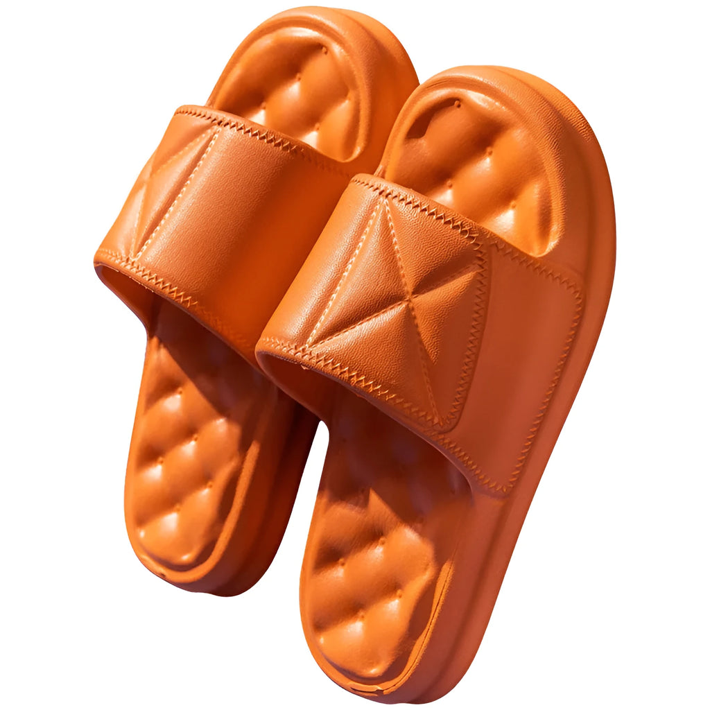 EVA bathroom slippers with thick non-slip sole in five colour options