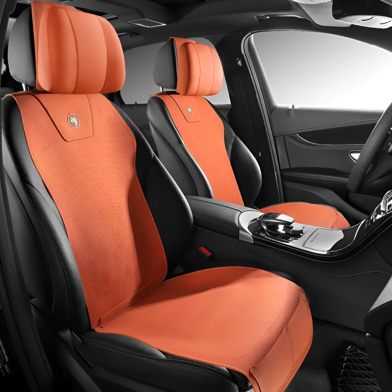 Tailored ultra thin car seat cover with gradient hole design in six colour options