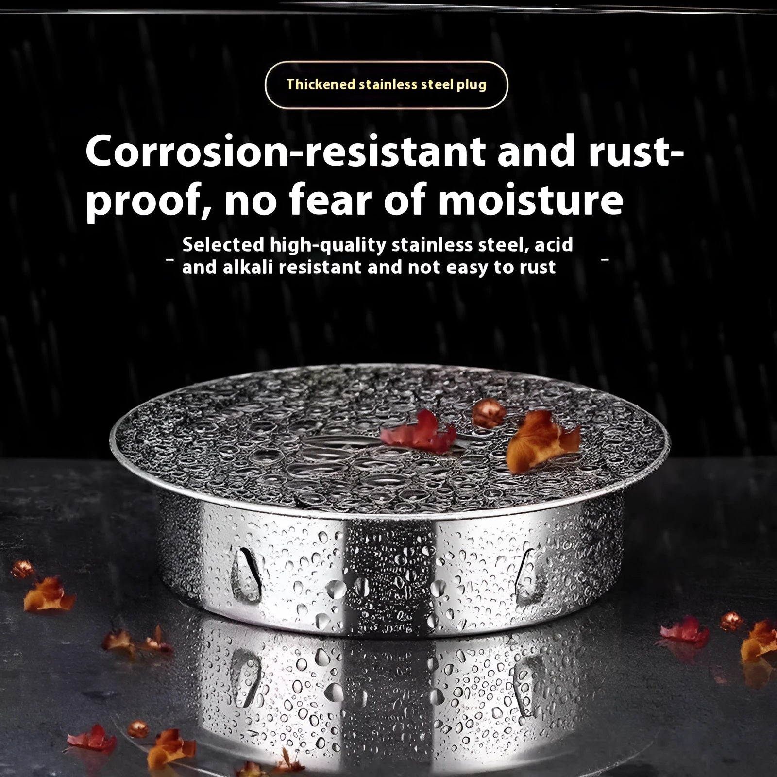 Stainless steel inlay floor drain deodorant seal cover with modern simplicity design