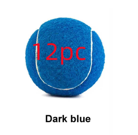 6.3cm bite-resistant rubber tennis ball dog toy in multiple colour options
