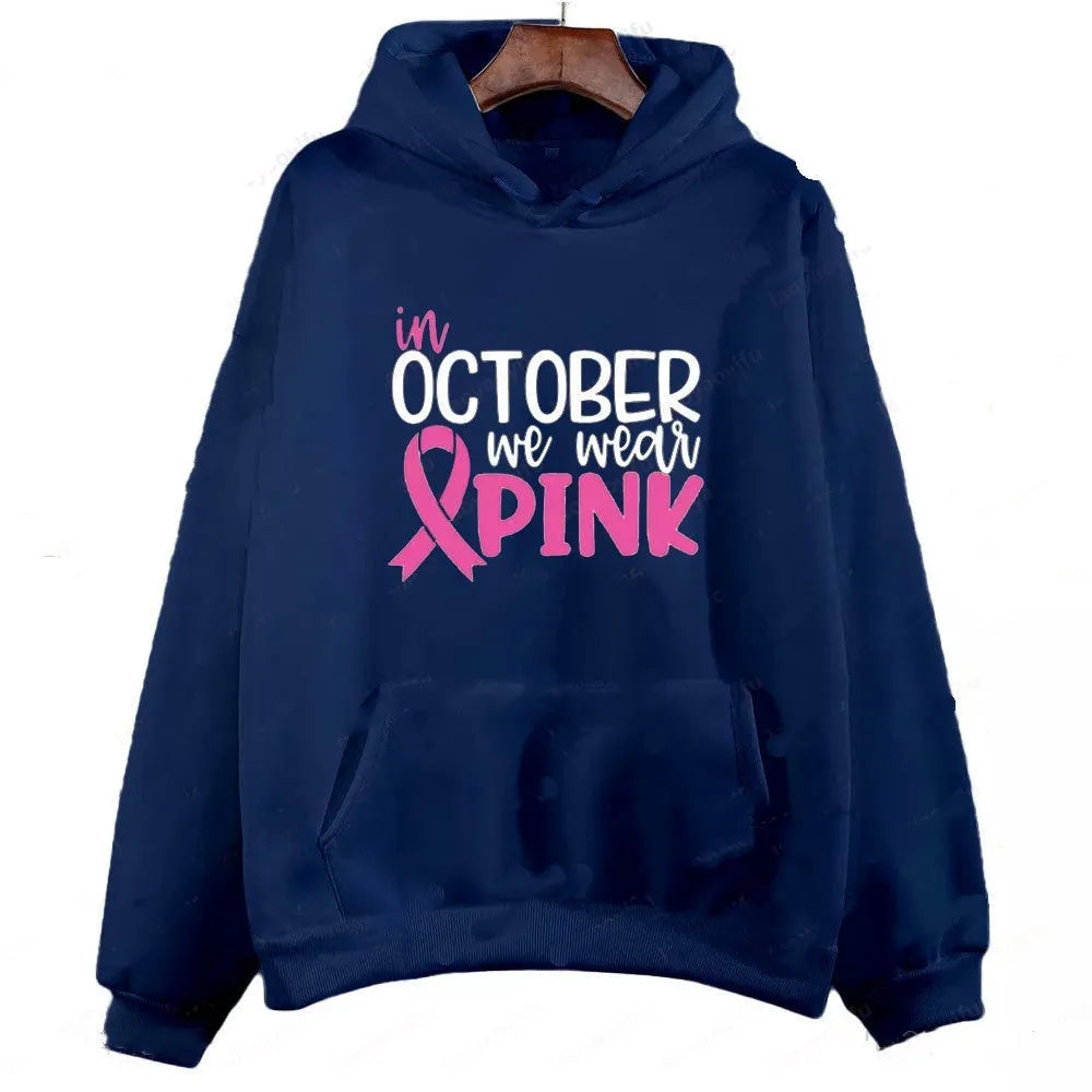 Pullover sweatshirt with hot stamping retro pattern and side seam pockets in multiple colour options