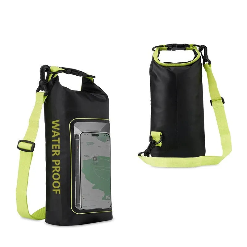 PVC waterproof crossbody sports bag in multiple colours for swimming and outdoor water activities
