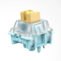 36 Sea Salt Lemon coloured mechanical keyboard switches with silent linear design for hot-swap keyboards