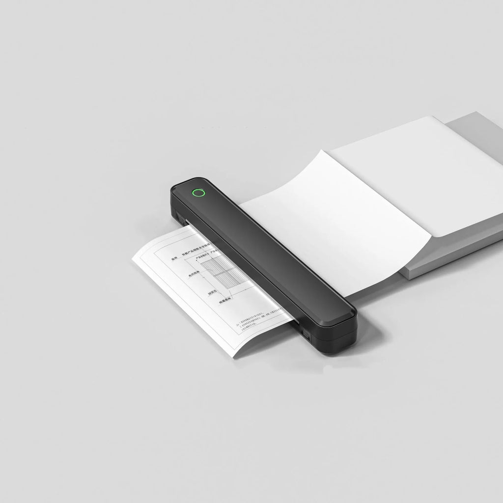 Black and white Bluetooth thermal printer for mobile phone drawing applications