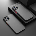 Frosted hard plastic iPhone protective case in dark night green colour, showing full back coverage.