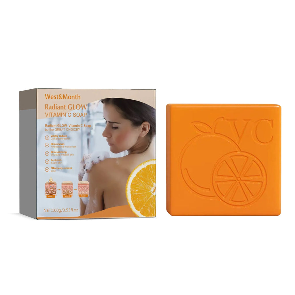100g whitening vitamin body care soap with kojic acid and botanical extracts