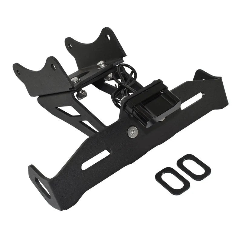 Black aluminium alloy short tail licence plate holder for Honda motorcycle