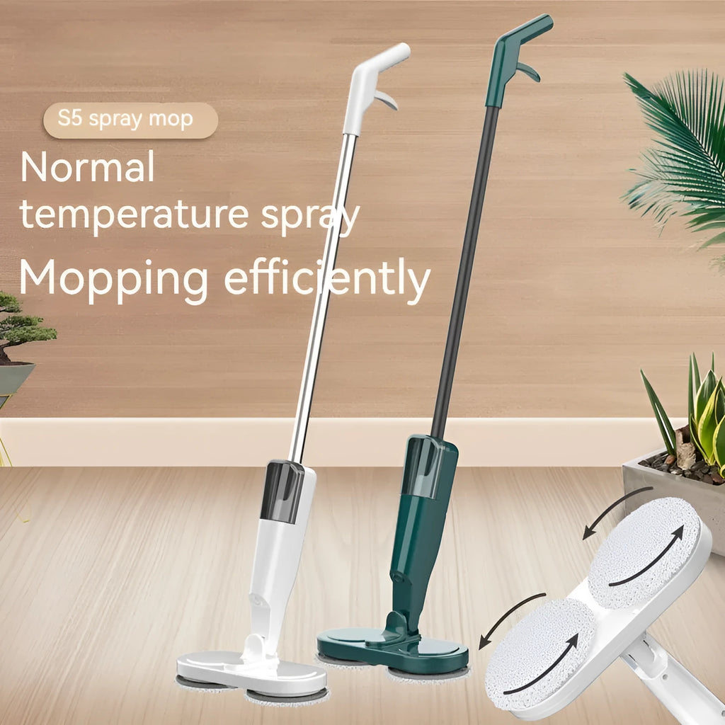 S5 Green cordless sweeping and mopping machine with USB charging port and separate washbasin