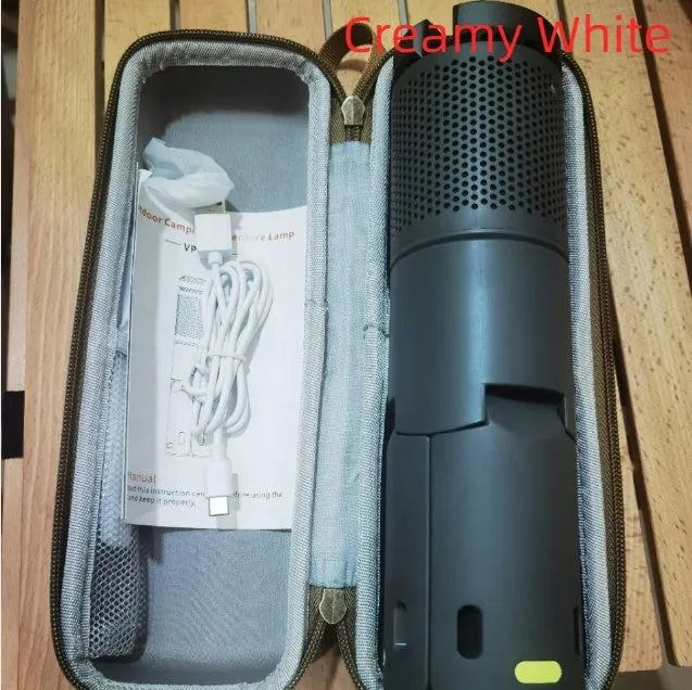 Portable camping LED light in creamy white colour with button switch