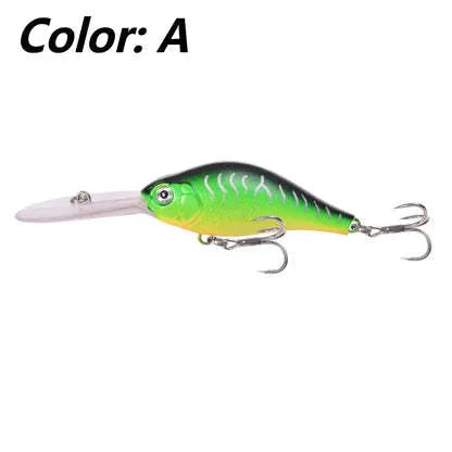 Floating Rock Little Fat Man 10.5cm diving fishing lure with long tongue board design