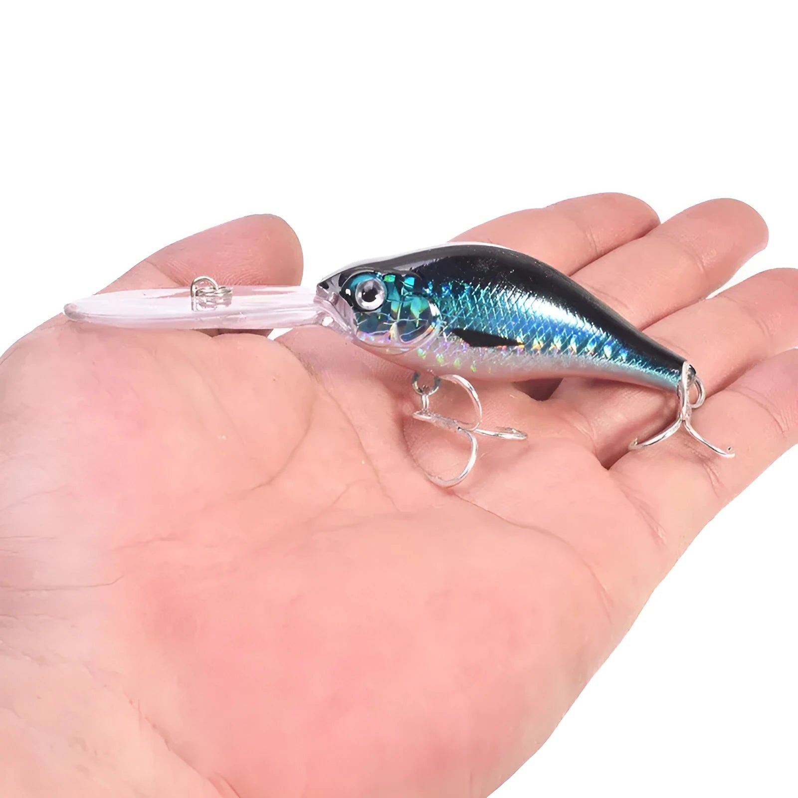 Floating Rock Little Fat Man 10.5cm diving fishing lure with long tongue board design