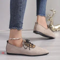 Beige leopard print women's pumps with pointed toe design and rubber sole