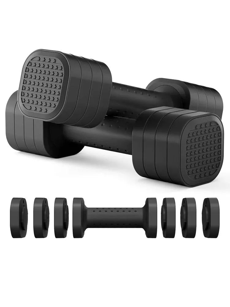 Women's detachable dumbbell set in pink colour with 5lb weight for fitness training