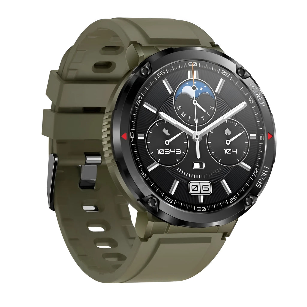 T30 Smart Watch with black silicone strap showing time and heart rate on screen