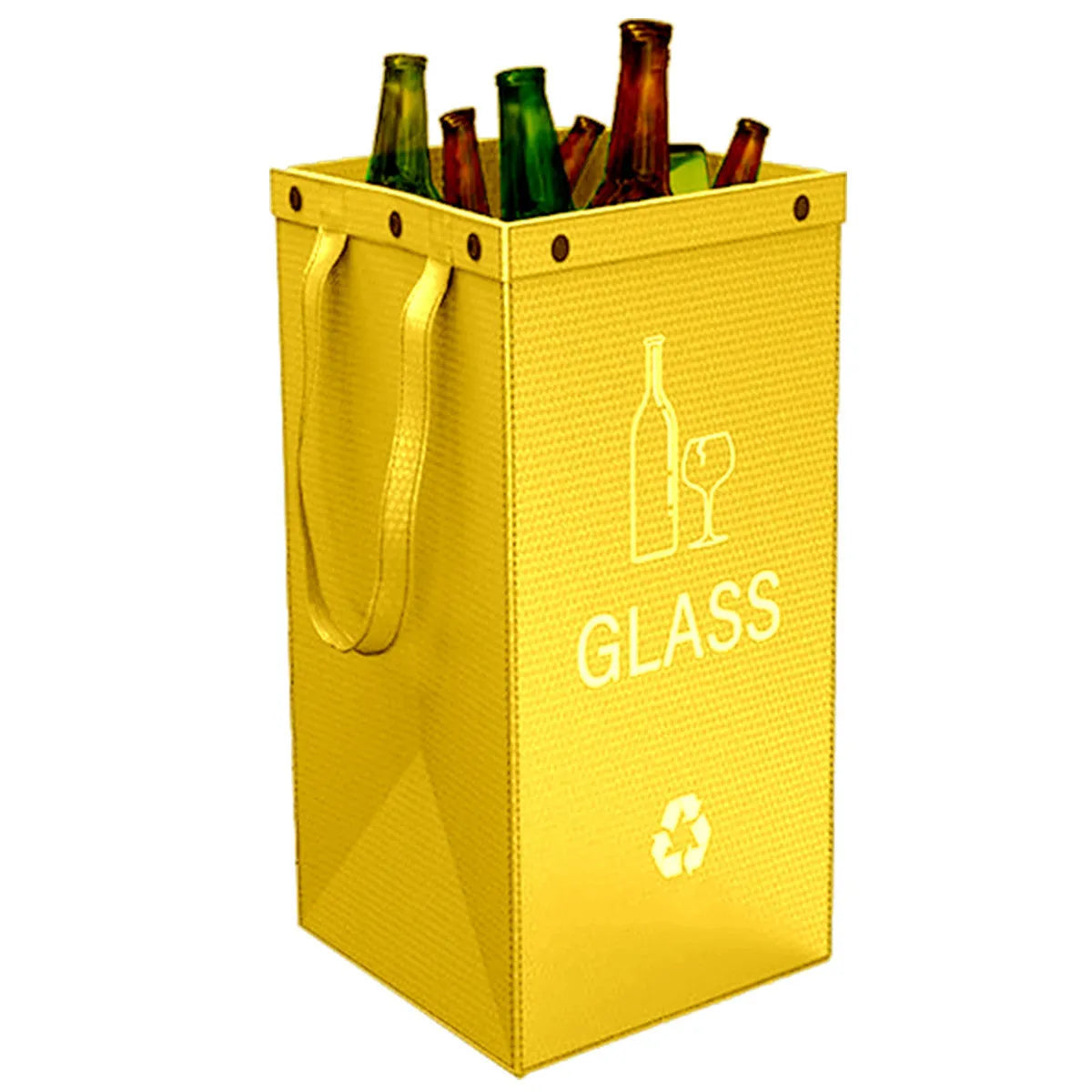 Blue reusable waterproof 40-litre PP plastic storage bag for recycling and waste sorting.