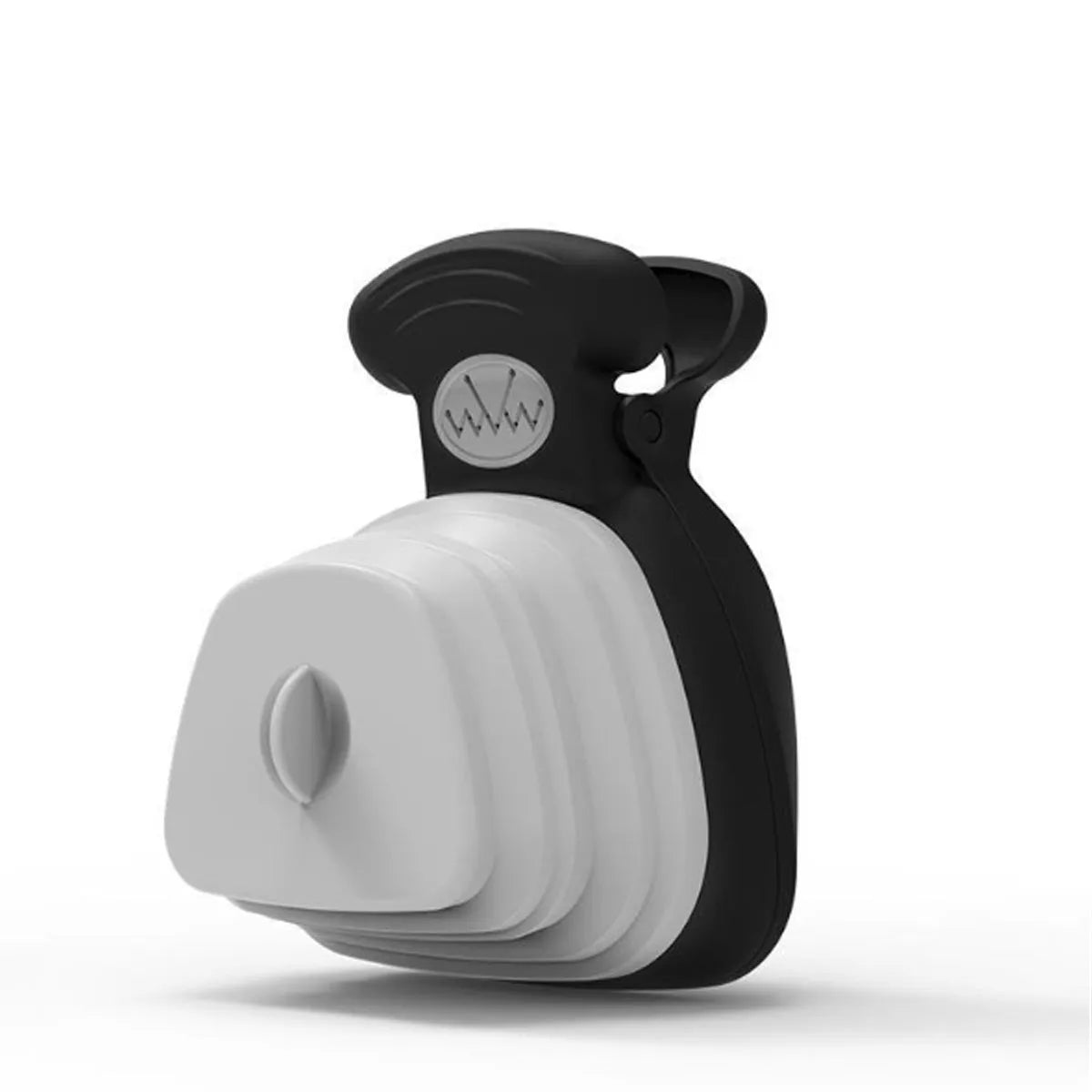 Portable pooper scooper with expandable waste compartment and carabiner clip attachment