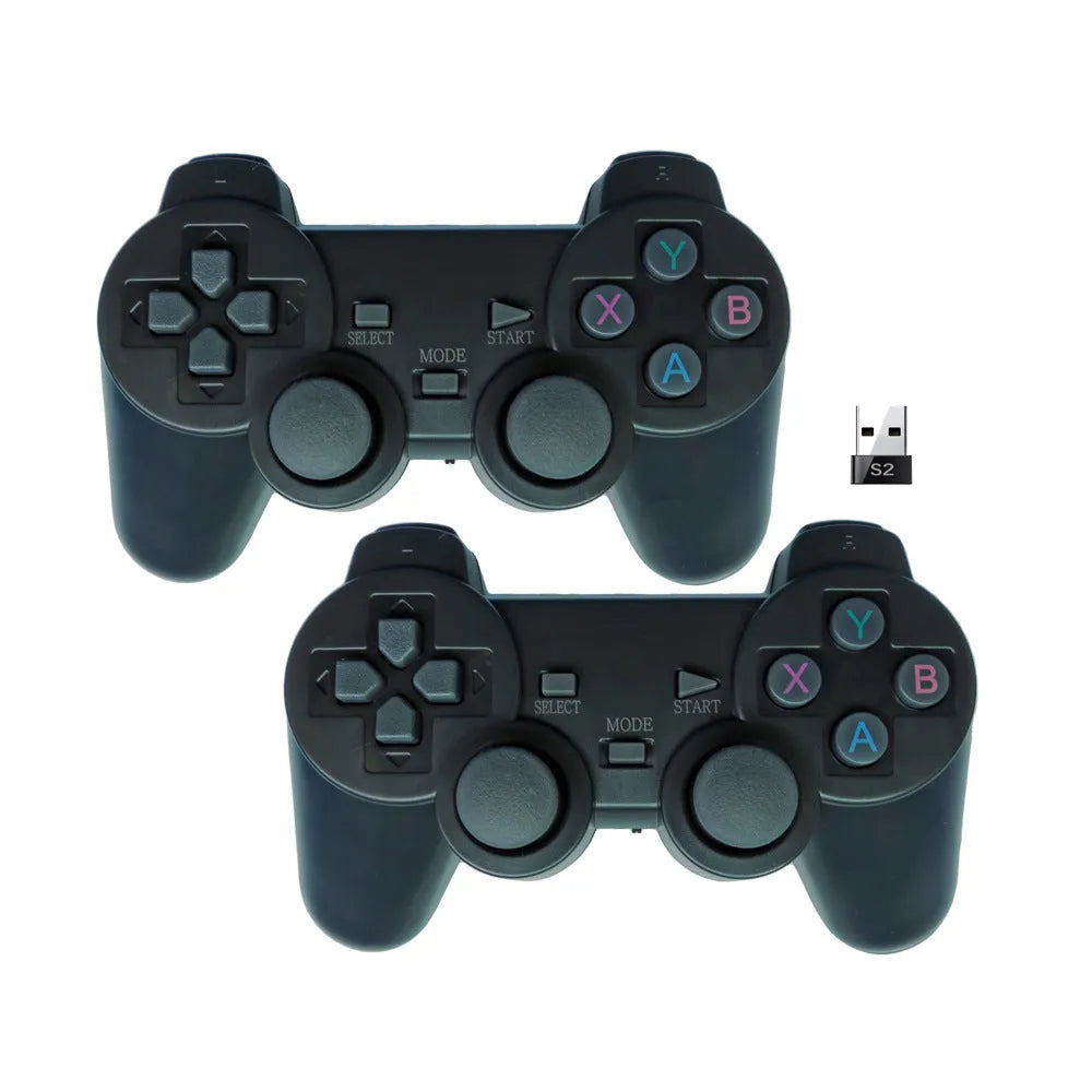 Black wired USB game controller body for Super ConsoleX and BoxArcade in SNES style